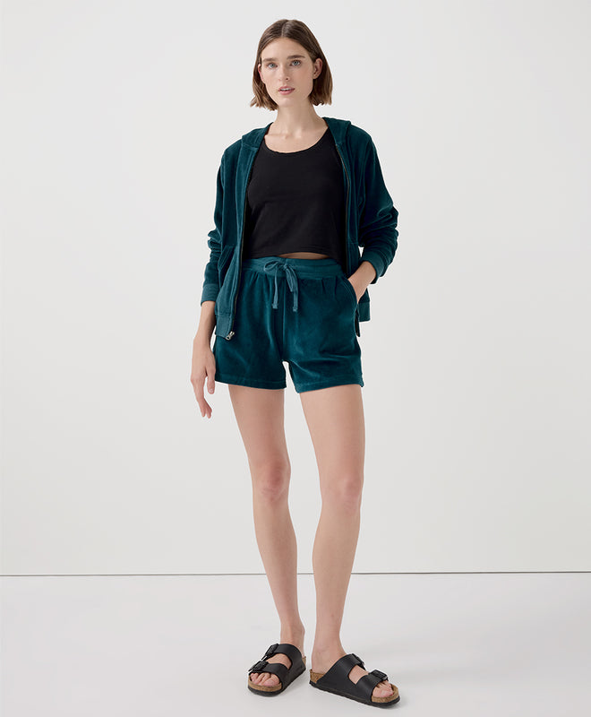 Cotton velour short