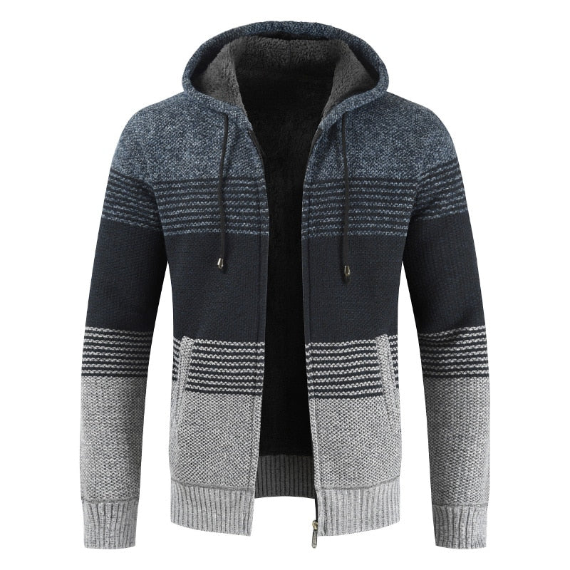 Knitted Zip-Up Hoodie